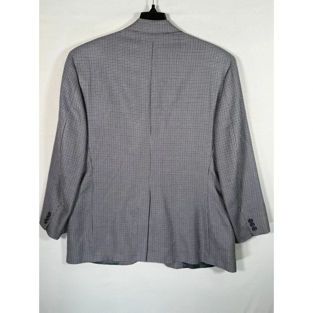 Brooks Brothers Men's Houndstooth‎ Blazer Jacket Sport Coat Gray Classic Fit